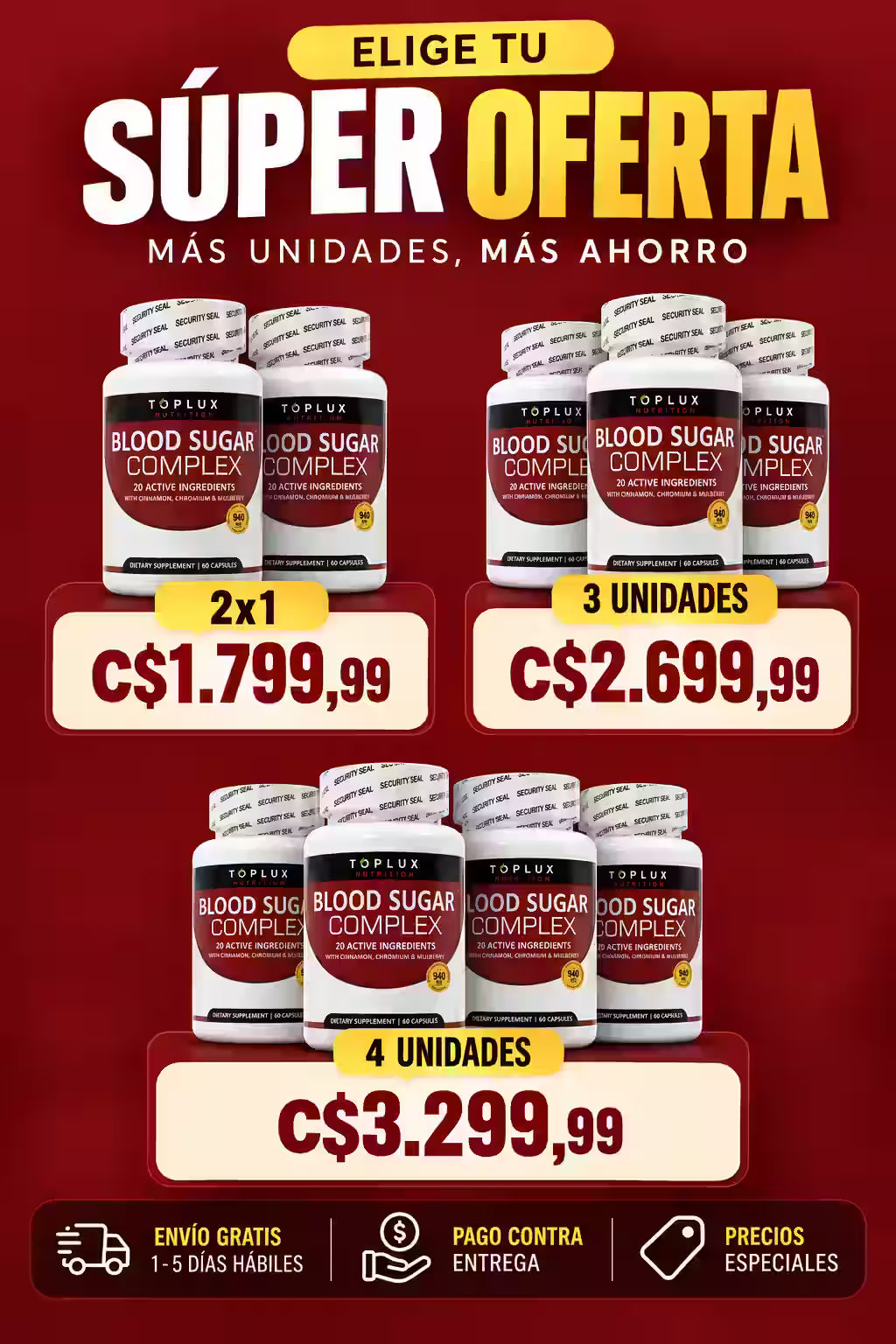 Blood Sugar Toplux - OFERTA 2X1